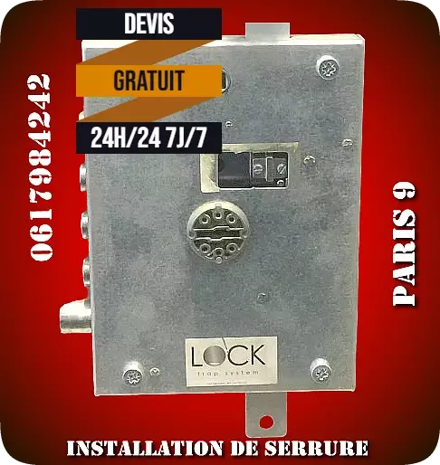 Installation de serrure à 75009
