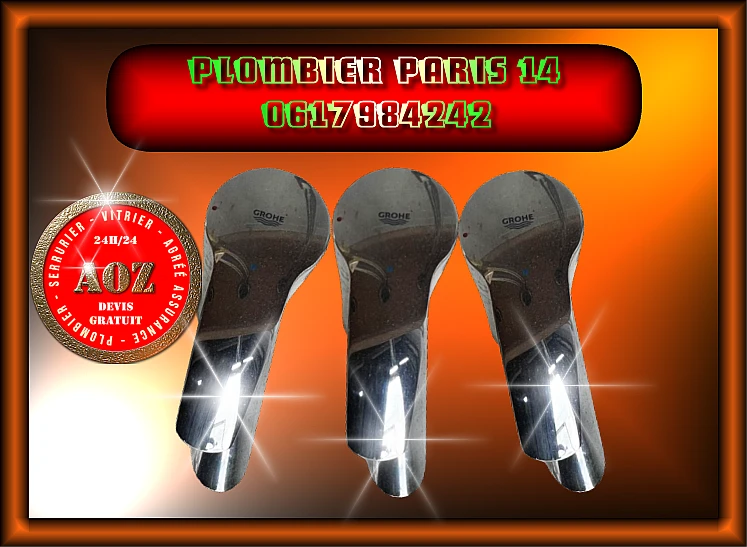 Urgence plombier Paris 14