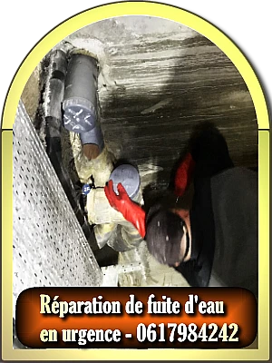 Réparation de fuite sur canalisation