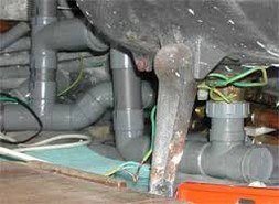 Un siphon de baignoire