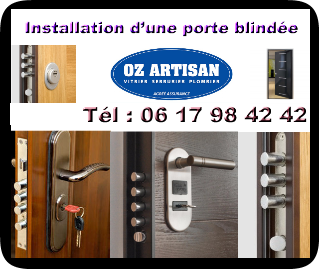 Installation porte blindée Une porte blindée