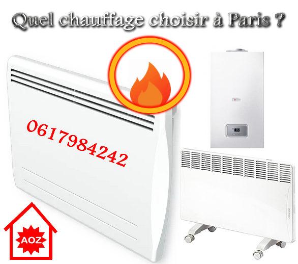Quel chauffage choisir à Paris