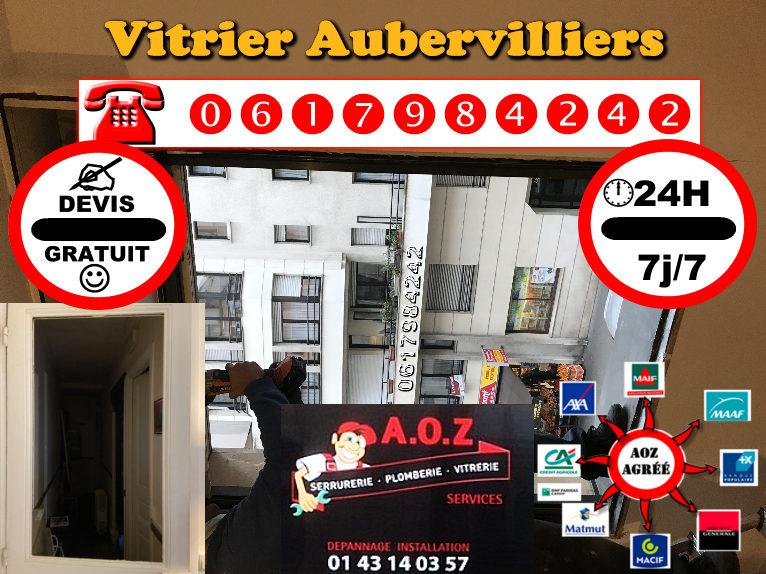 Urgence vitrerie à Aubervilliers 93300