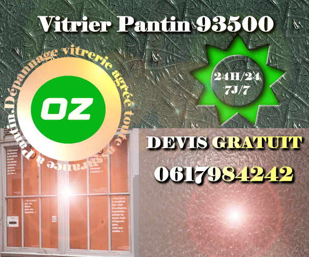 Vitrier Pantin 93500