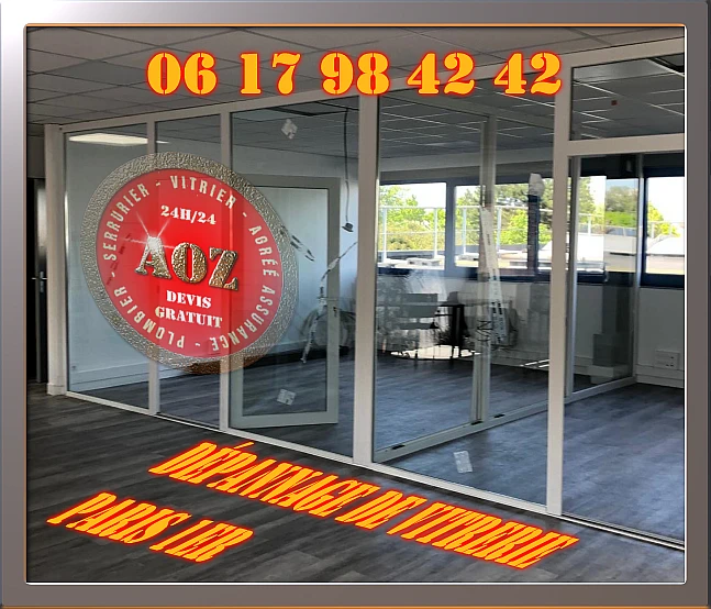 Dépannage de vitrerie Paris 1 agréé