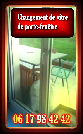 Changement de vitre de porte-fenêtre à 75005
