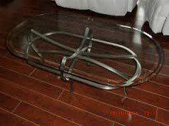 Verre biseauté pour table basse