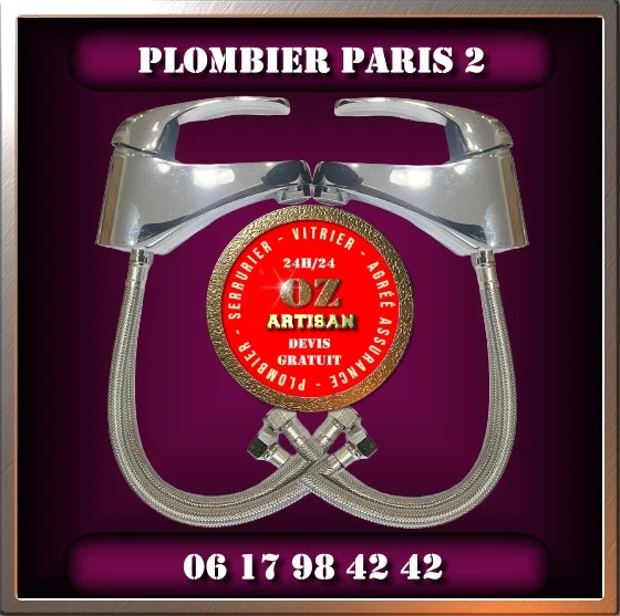 Plombier Paris 2 agréé