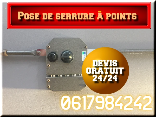 Pose de serrure à points