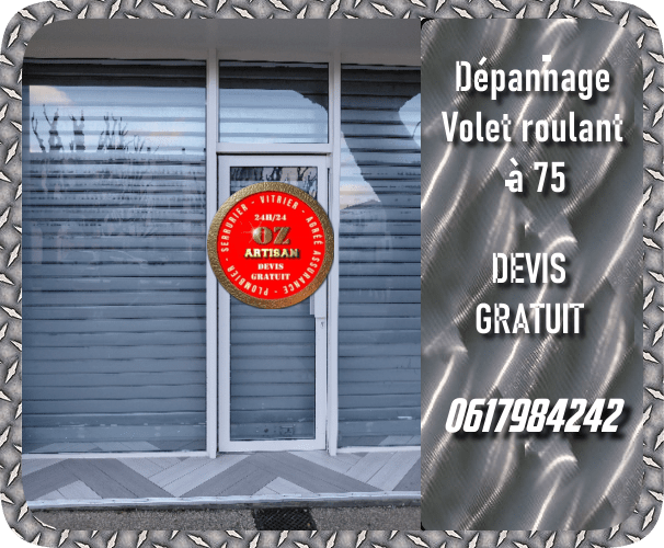 Dépannage Volet roulant à 75001-75020