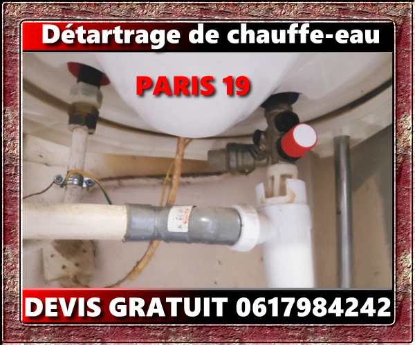 Détartrage de chauffe-eau Paris 19