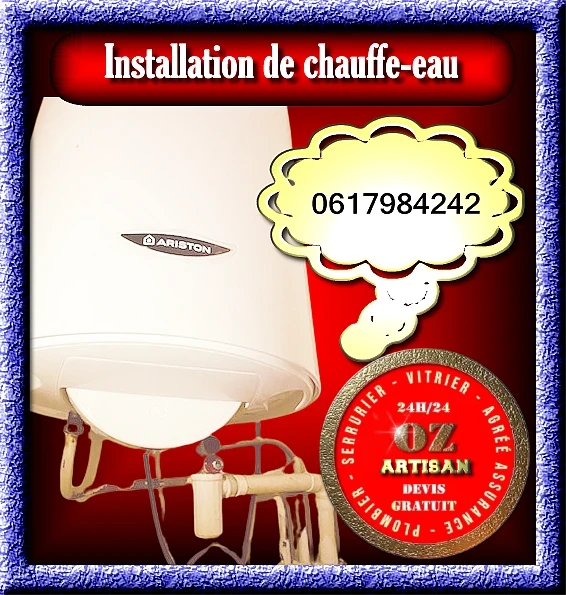 Installation de chauffe-eau 75015