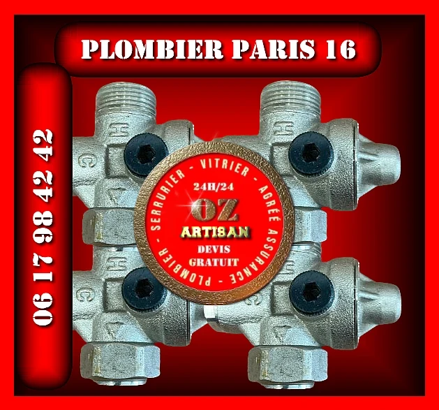 Plombier Paris 16 urgence