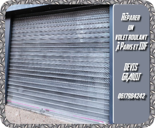 Réparer un volet un volet roulant Paris