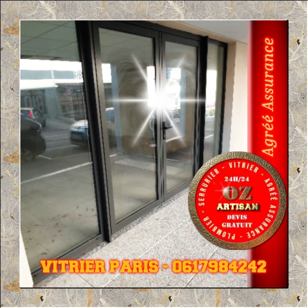 Vitrier Paris urgence 24H